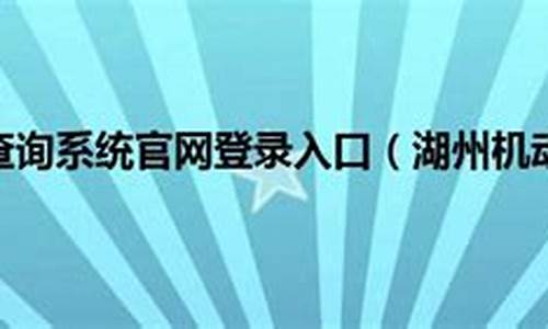 湖州交警车辆违章查询_湖州交警车辆违章查询电话